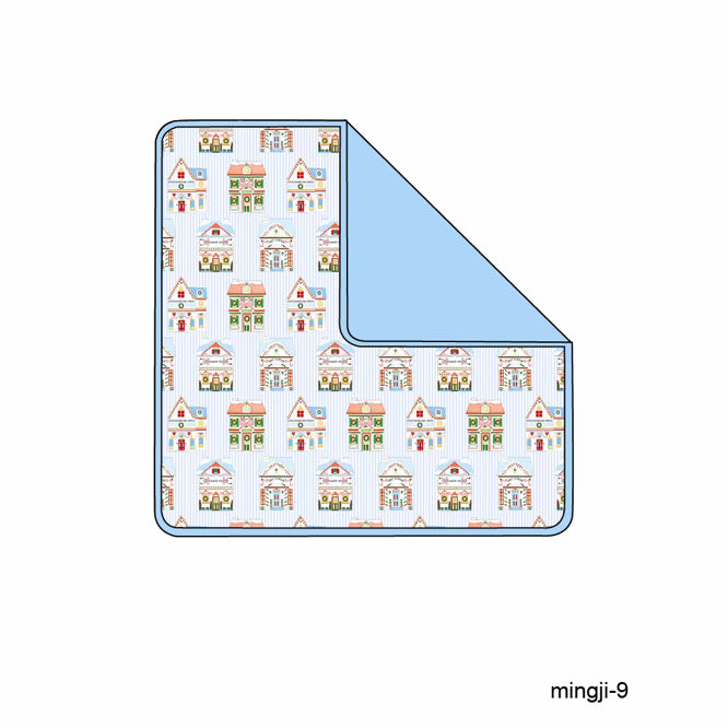 Blue Noel Lane Bamboo Blanket (50x50)