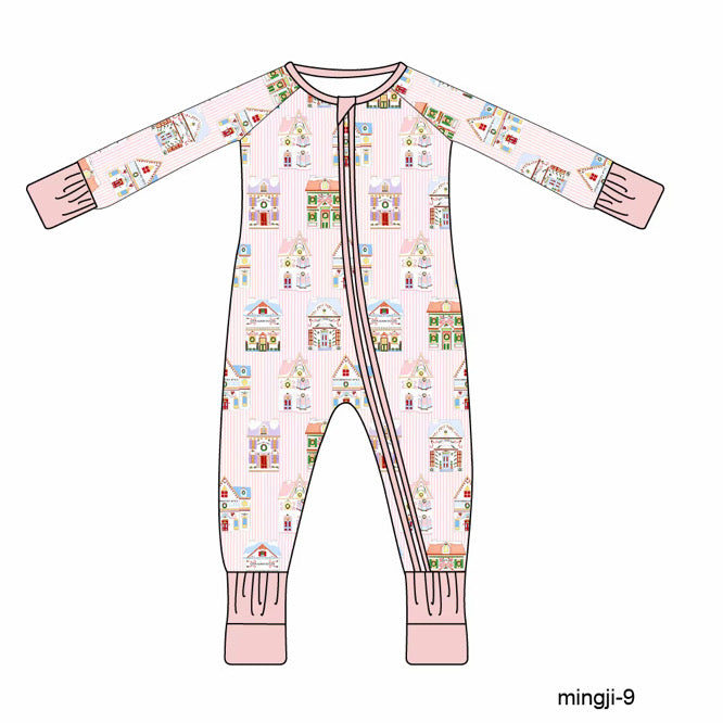 Pink Noel Lane Bamboo Zippy