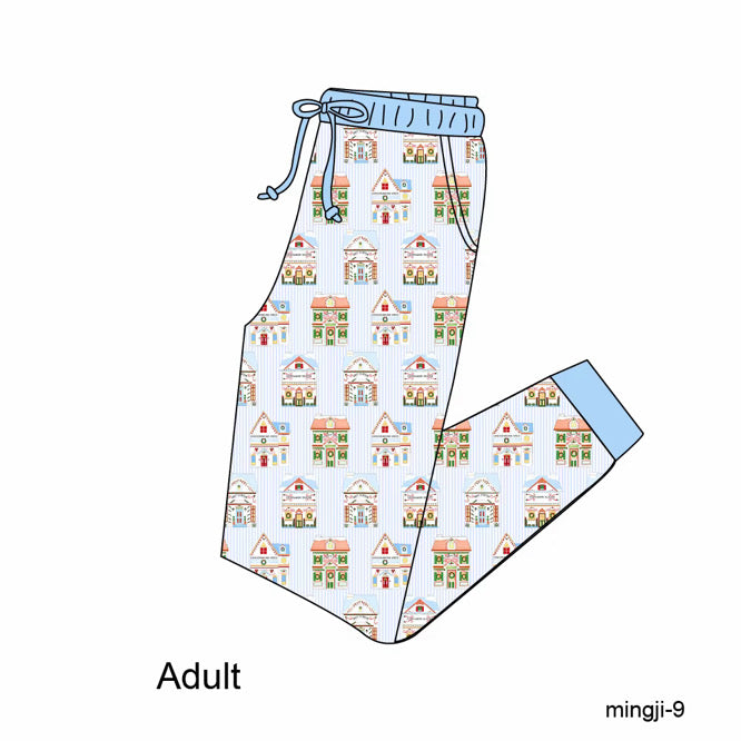 Blue Noel Lane Bamboo Joggers