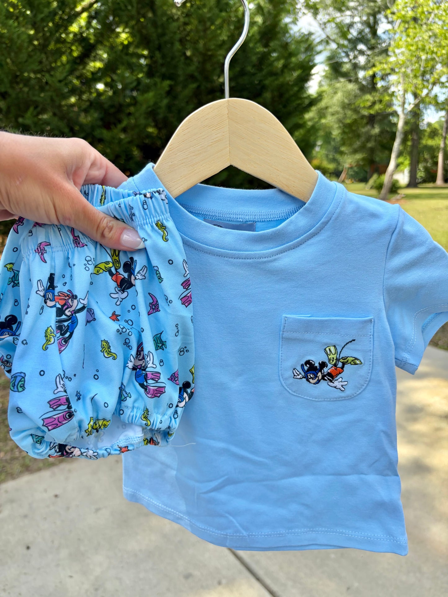 Scuba Mouse Diaper Set