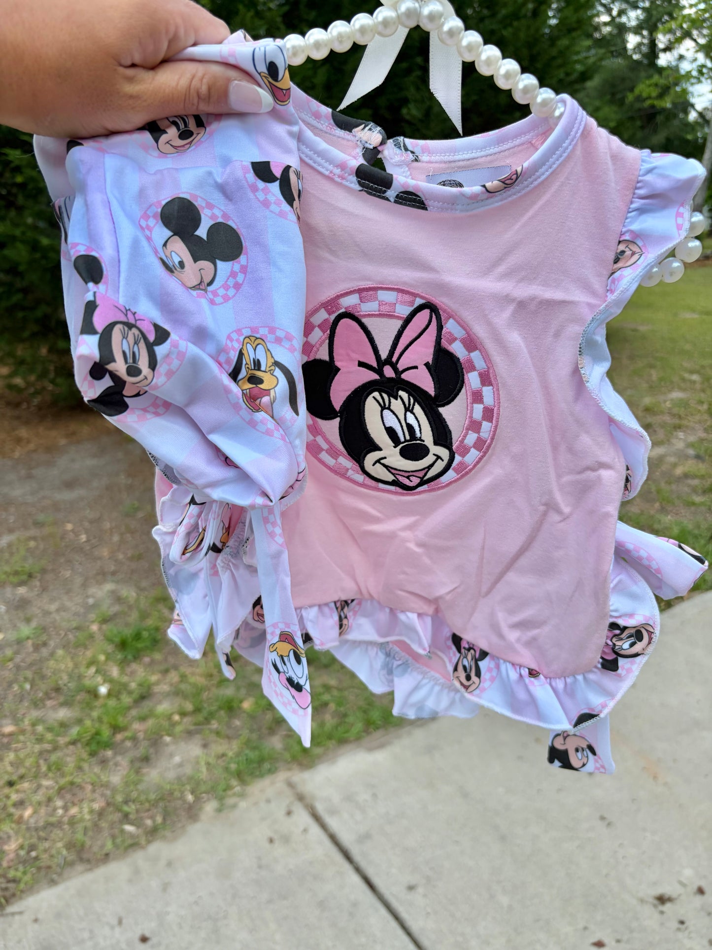 Pink Mouse Diaper Set