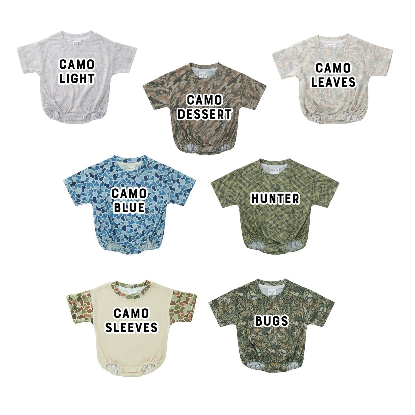 Camo Bubble Rompers