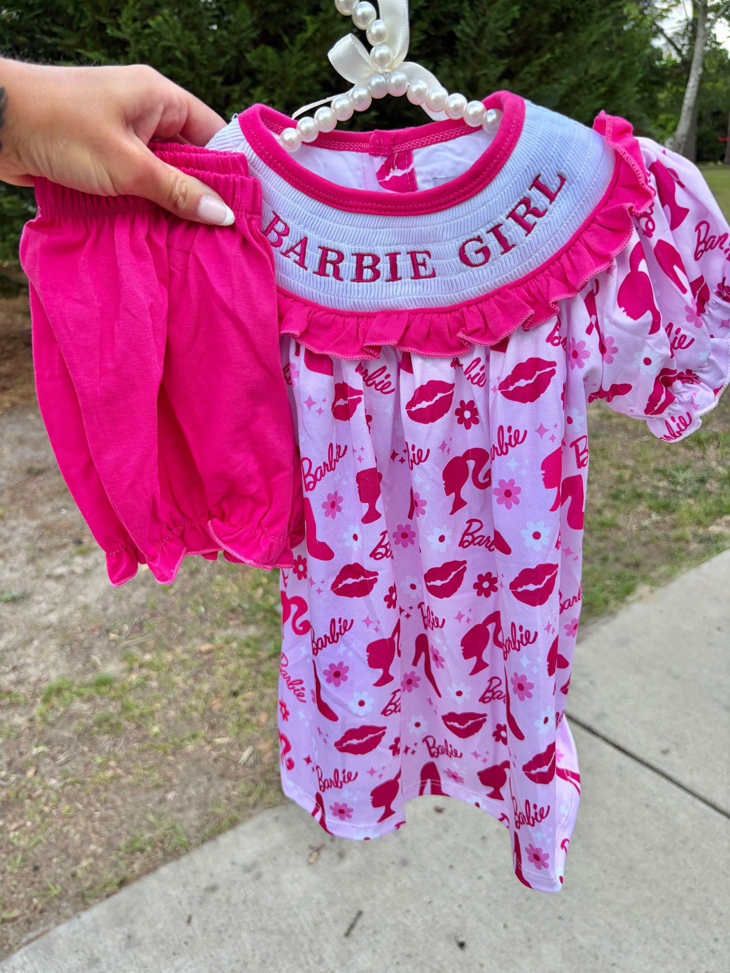 Pink Doll Short Set