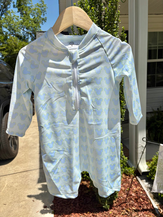 Gingham Mouse Rash Guard