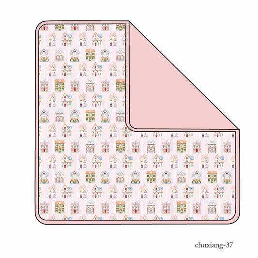Pink Noel Lane Bamboo Blanket (50x50)