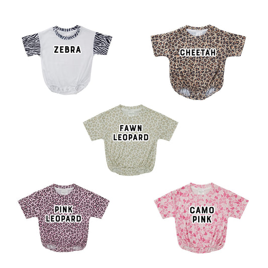 Girls’ Printed Bubble Romper