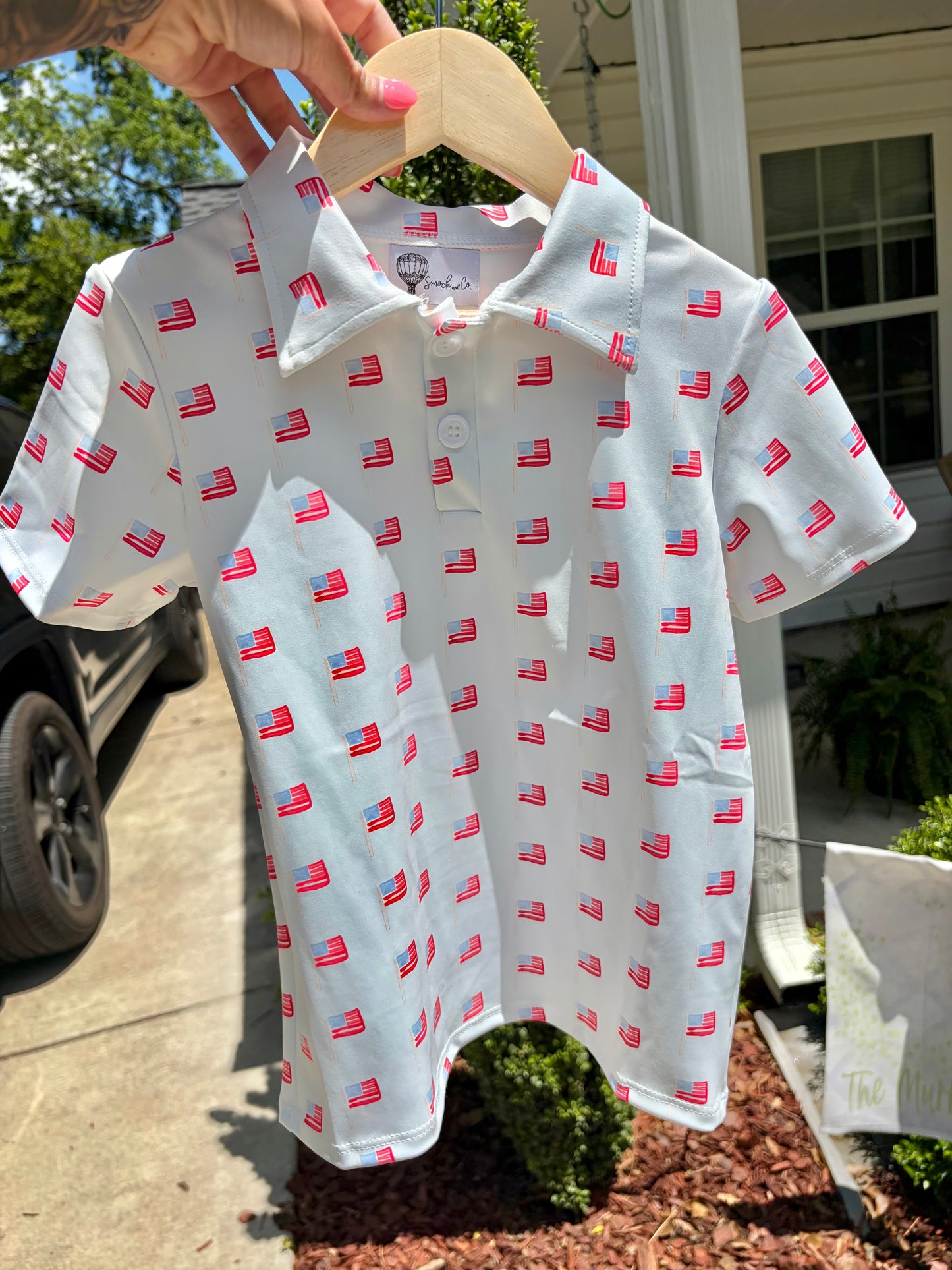 American Flag Polo