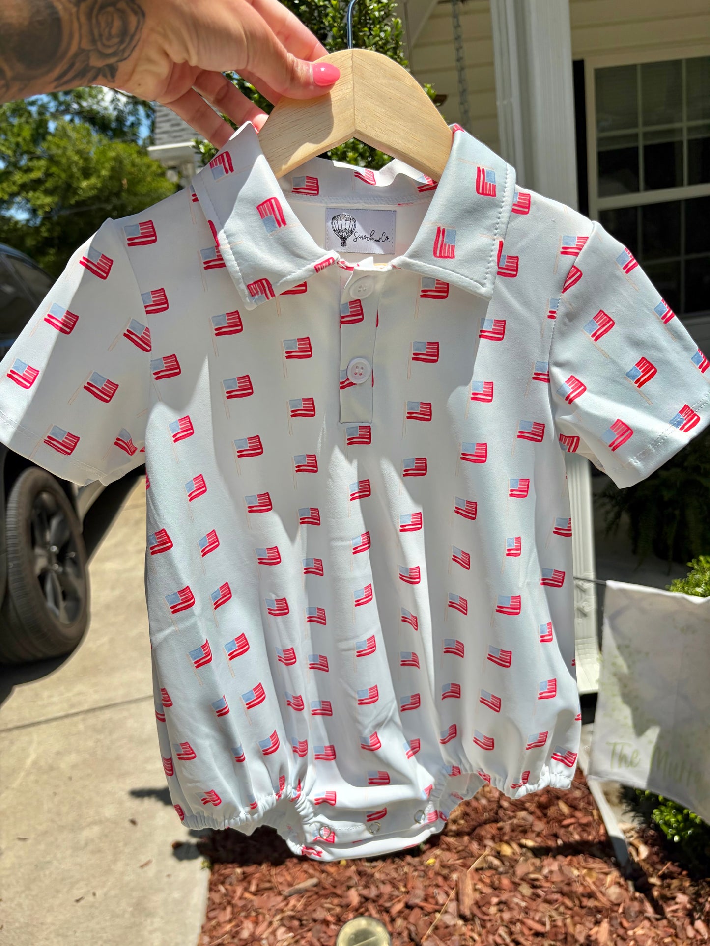 American Flag Polo Bubble
