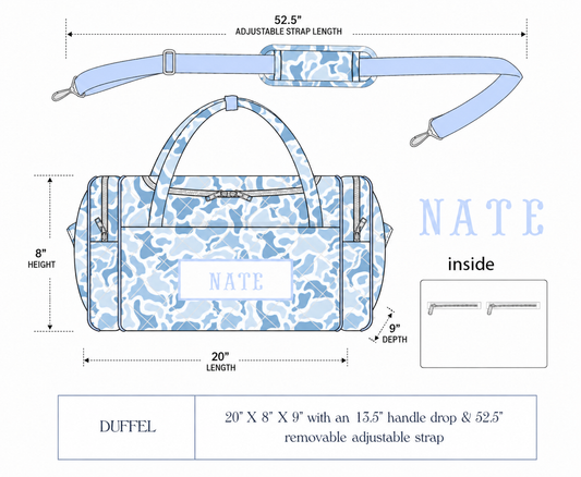 Camo  Duffle - ETA October