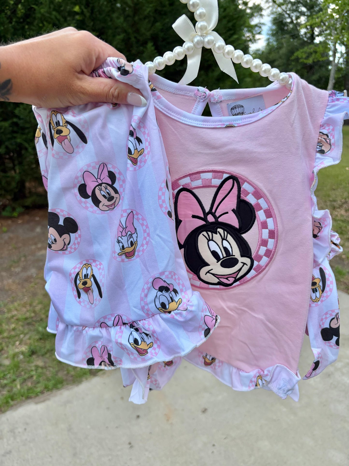 Pink Mouse Short Set